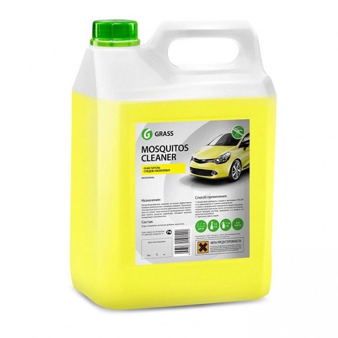 Очиститель кузова GRASS Mosquitos Cleaner концентрат 100-200 г/л 5 кг 118101