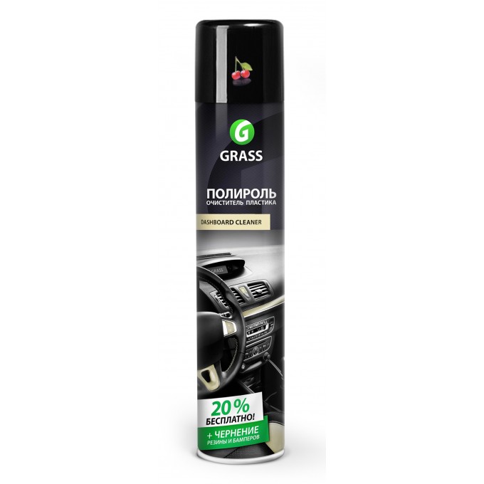 Полироль-Очиститель пластика GRASS Dashboard Cleaner 120107-2 0,75 л вишня 1201072